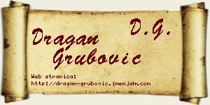 Dragan Grubović vizit kartica
